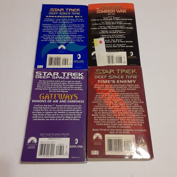 Star Trek Deep Space Nine VTG 90's & 2001 Paperback Books - Picture 2 of 6